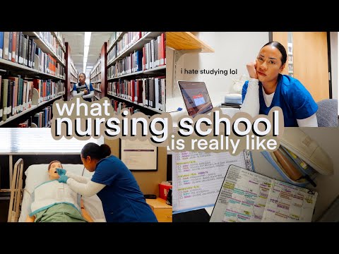 the most realistic nursing school vlog you'll ever watch