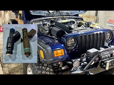 BOSCH 4-Hole FUEL INJECTOR INSTALL on JEEP 4.0