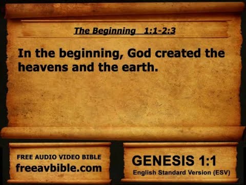 Holy Bible Book 01  Genesis 1-50, ESV