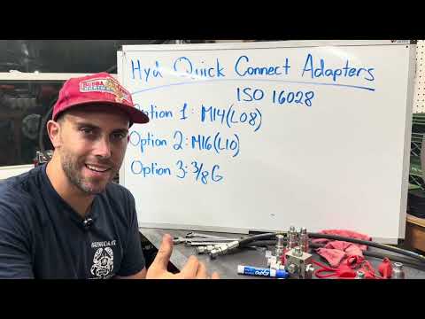 Chinese Mini Excavator: Identifying Hydraulic Quick Connect Adapters Sizes and Thread Type