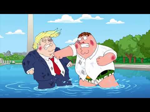 Peter Griffin's ferocious fight with Donald Trump. FULL FIGHT