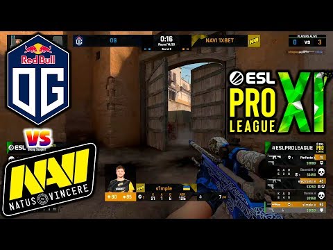 OG vs NAVI BEST MOMENTS - Dust2 - ESL Pro League Season 11 | CSGO