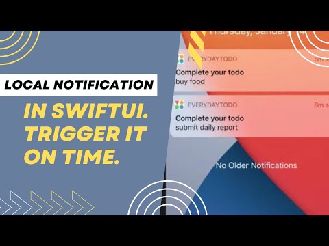 Local Notification in SwiftUI, trigger in the specific time/date.