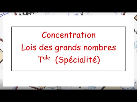 Tale Spécialité Maths: Concentration et loi des grands nombres