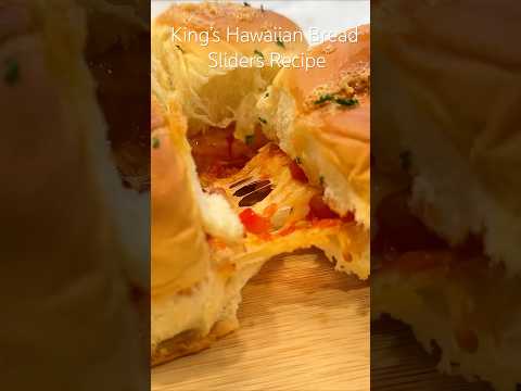 Full Recipe 👆King’s Hawaiian Bread Sliders recipe #partyfood #easyrecipe