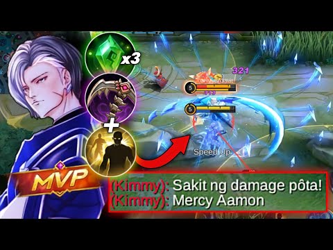 REASON WHY GOLD LANE AAMON IS VERY DANGEROUS! AAMON BEST BUILD 2022 - MLBB