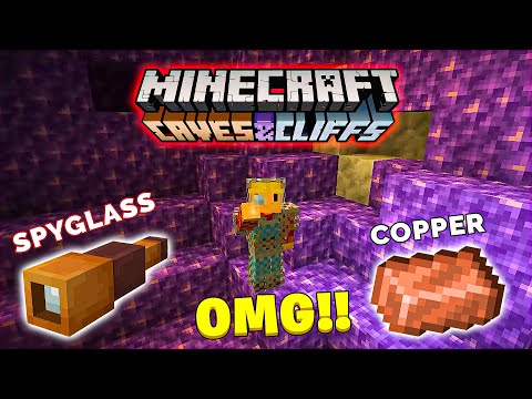 Exploring New Minecraft 1.17 Cave and Cliffs 😍
