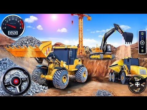 Excavator Loading Simulator 3D - Highway City Road Builder Construction 2023 - Android GamePlay