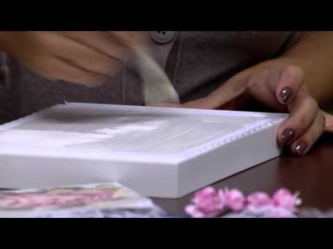 Mulher.com 20/03/2015 Marisa Magalhães - Caixa scrap decor com 3D Parte 1/2