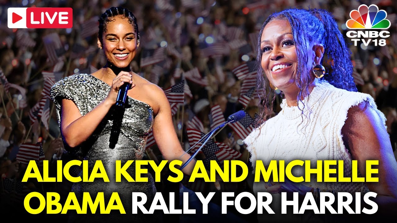 LIVE: Alicia Keys, Michelle Obama In Norristown, PA To Support Kamala Harris Campaign | USA | N18G