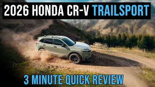2026 Honda CR-V TrailSport vs RAV4, Tucson, CX-50 & Forester | Fast 3-Minute Comparison