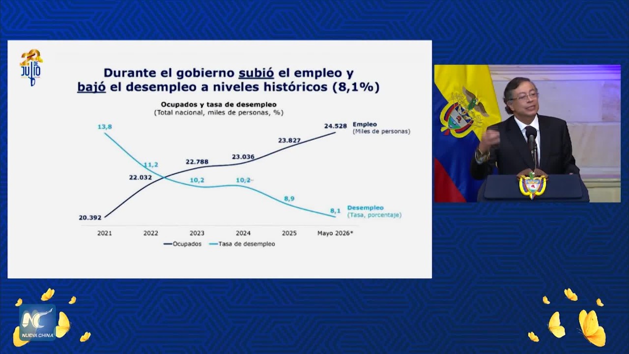 Presidente colombiano instala nuevo Congreso de Colombia y defiende su gestión
