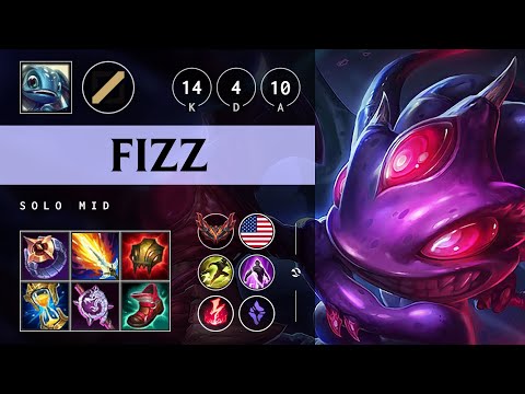 Fizz Mid vs Galio - NA Grandmaster Patch 25.10