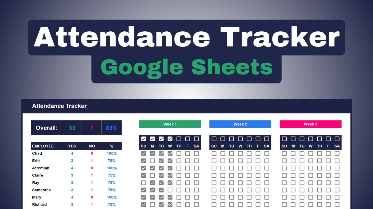How to Build an Attendance Tracker in Google Sheets