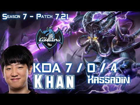 LZ Khan KASSADIN vs TALIYAH Mid - Patch 7.21 KR Ranked