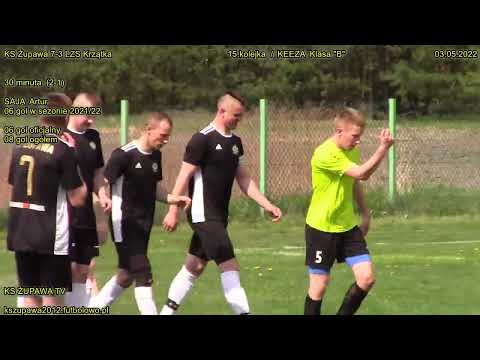 KS Żupawa 7-3 LZS Krzątka (2-1 Saja Artur) 03.05.2022 / KEEZA Klasa "B"
