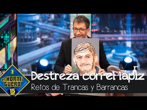 Carmen Machi y Pablo Motos muestran su destreza con el dibujo a Trancas y Barrancas - El Hormiguero