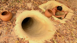 36Day Top 3 Building Most Secret Underground House With Swimming Pools [Start To Finish]