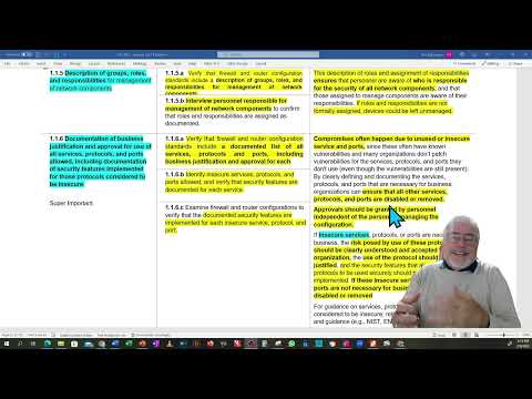 pci DSS Req 1.1.6 Document business justification/apprl for all services, protocols, and ports