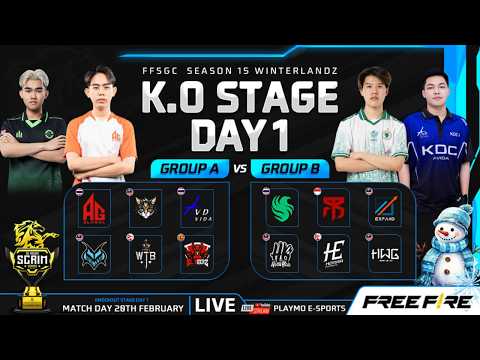 [EN] Knockout Stage Week 1 Day 1 | Group A vs B | FFSGC Season 15