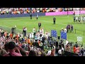 31/07/2022 - England players sing 'Sweet Caroline' after UEFA Women's Euro 2022 Final