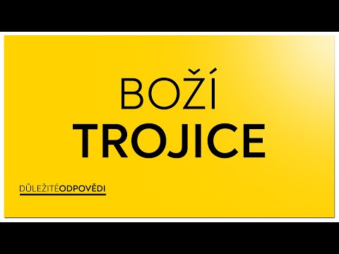 #05 Boží trojice | Důležité odpovědi