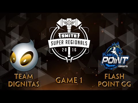 SMITE Super Regionals Day 4 - Team Dignitas vs. Flash Point GG (Game 1)