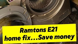 Do it yourself,cut costs!!!Avoidable expenses,ramtons machine won't drain water home fix