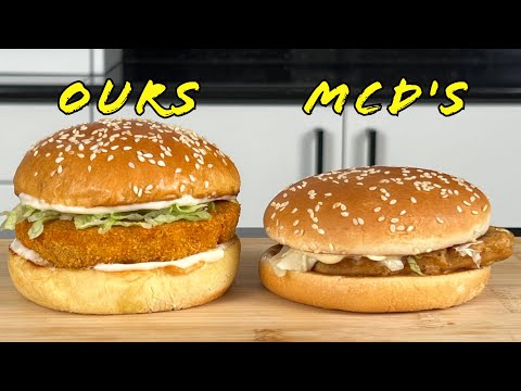 HEALTHY McDonald's McChicken! 🍔 LOW CAL, HIGH PROTEIN & SO TASTY!