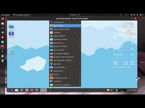 antix linux 2020. distribution based on Debian's "Stable