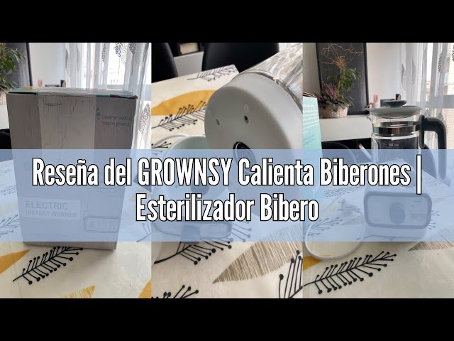 Vídeo relacionado con Grownsy Calienta Biberones | Esterilizador Biberones | Calentador Rápido de Alimentos para Bebés 9-en-1 y Descongelador Calentador Pantalla LCD Control Preciso de Temperatura para Leche Materna
