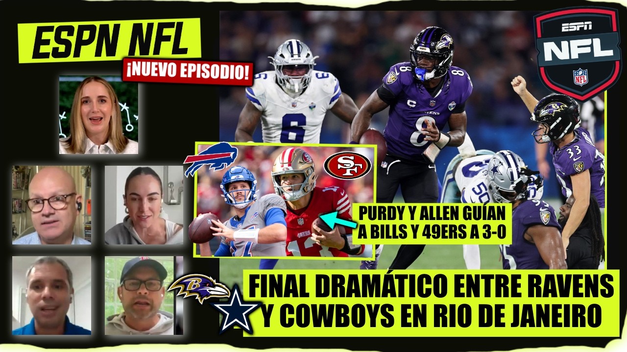 COWBOYS y RAVENS dan un SHOW en RIO; Josh Allen y Brock Purdy guían a Bills y 49ers a 3-0 | ESPN NFL