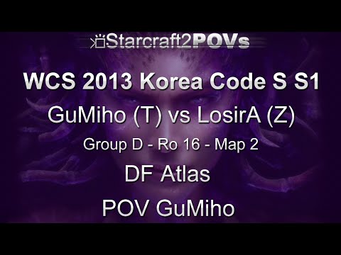 SC2 HotS - WCS 2013 KR Code S S1 - GuMiho vs LosirA 1 - Ro16 - Map 2 - Atlas - GuMiho