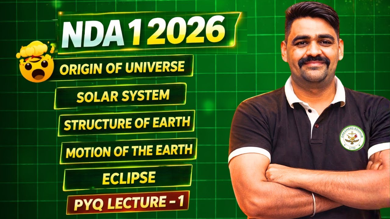 NDA 1 2026 Geography | Geography PYQs (2012-2025) | Origin of Universe to Eclipse |  Imp Questions