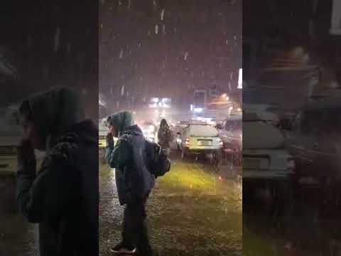nevada en el alto de lapaz Bolivia #turismo #bolivia #nieve
