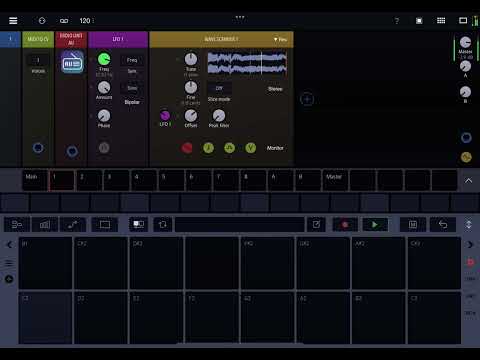Wave scanner module demo - Drambo v2.25 / DSP Extensions 1 IAP