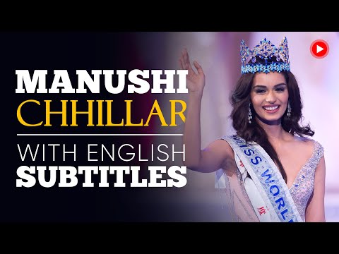 ENGLISH SPEECH | MANUSHI CHHILLAR: Women’s Empowerment (English Subtitles)