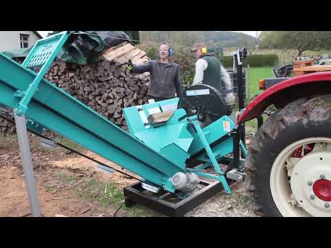 HMG wsk7-5F Wippkreissäge mit Förderband - Vorführung am IHC 433