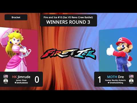 Jimrude (Peach) vs Dre (Mario) - Fire & Ice #10 Winners Round 3
