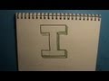 How to Draw the Letter I in 3D 
