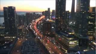 preview picture of video 'Downtown Toronto Rush Hour Traffic - Time Lapse'