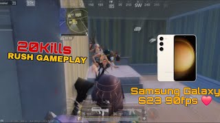Samsung Galaxy S23 90fps bgmi gameplay ❤️