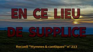 En ce lieu de supplice