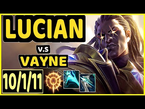 LUCIAN vs VAYNE - 10/1/11 KDA BOTTOM ADC GAMEPLAY - BR Ranked GRANDMASTER