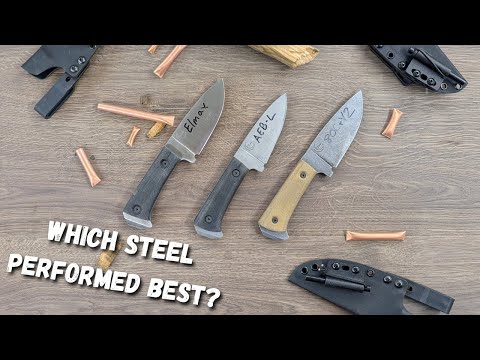 Testing Elmax AEB-L & 80CrV2 steel | Banshee prototypes to make the best bushcraft survival knife