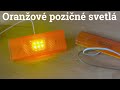 LED pozičné svetlo 12V - oranžové 4xLED (2ks) - Video Youtube