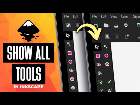 How To Show All Tools In Inkscape