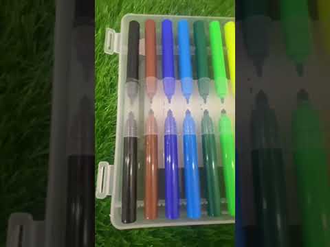 Set Of 24 Pieces Felt Tip Pens #stationary #ytshorts #viral