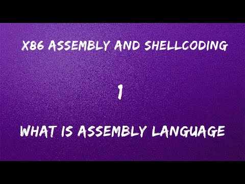 x86 Assembly and Shellcoding - 1 What is Assembly?