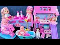 10 Minutes Satisfying With Unboxing Cute Doll House Playset Baby Bathtub Toys ASMR Review Toys